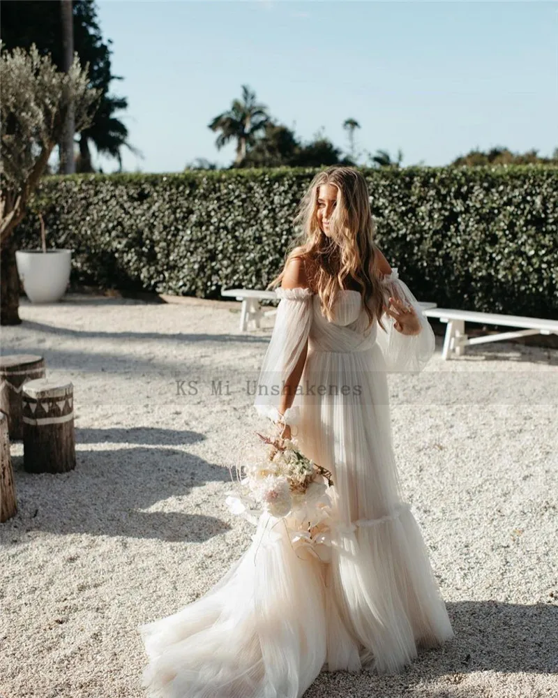 Summer Fairy Boho Bridal Dresses 