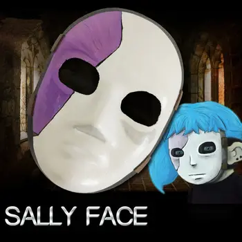 

New Sally Face Cosplay Mask Sally Sal Masks Game Sallyface Cosplay Accessories Props Gifts