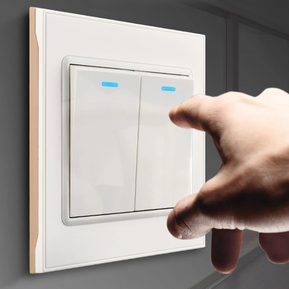 10A-EU-US-1-2-3-4-Gang-Push-Button-Switch-Panel-Wall-Interruptor-White ...