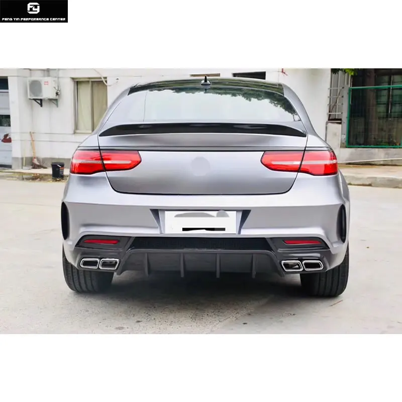 W292 GLE Coupe GLE63 широкий автомобильный комплект кузова FRP из углеродного волокна передний бампер для заднего бампера боковые юбки капот двигателя для Benz GLE Coupe
