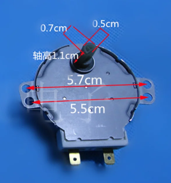 Серебряный тон 50Hz 4W Вращающийся механизм микроволновой печи синхронный двигатель переменного тока 220 V/240 V