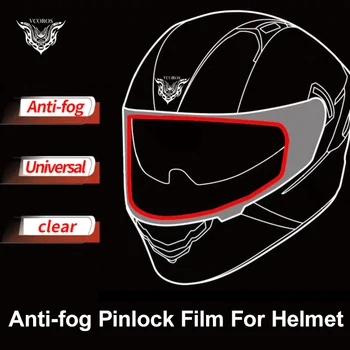 

NEW ARRIVAL VCOROS Univeral Clear Anti-fog Pinlock Flim For Full Face Half Face Motocross Modual Motorcyle Helmet Anti-fog Lens