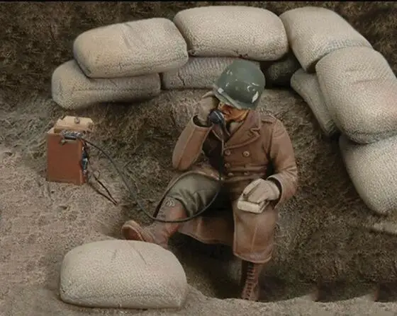 1/35 U.S. Oficer(без мешка с песком) Набор для сборки фигурки из смолы