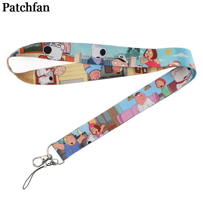 

Patchfan Family guy funny Tags Strap Neck Lanyards for keys ID Card Pass Gym Mobile Phone USB badge holder DIY Hang Rope A2277
