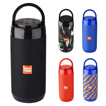 

TG Bluetooth Speaker Portable Outdoor Loudspeaker Wireless Mini Column 3D 10W Stereo Music Surround Support FM TFCard Bass Box