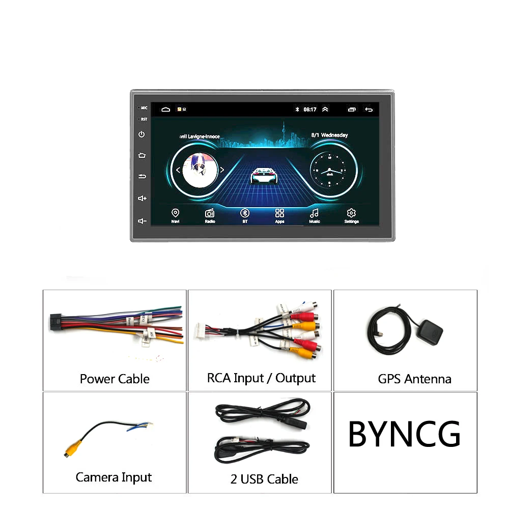 2 Din Android автомобильное радио 7 &quotHD Авторадио мультимедийный плеер сенсорный