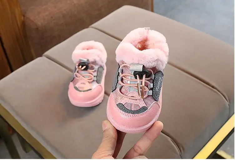Детская обувь для девочек и мальчиков; высокие Детские кроссовки из искусственной кожи со шнуровкой; детская обувь для девочек; спортивная осенне-зимняя детская обувь