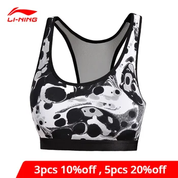

Li-Ning Women Sports Bras Tight Fit Breathable Medium Support LiNing li ning Sport Bra Tops AUBM194 WBJ163