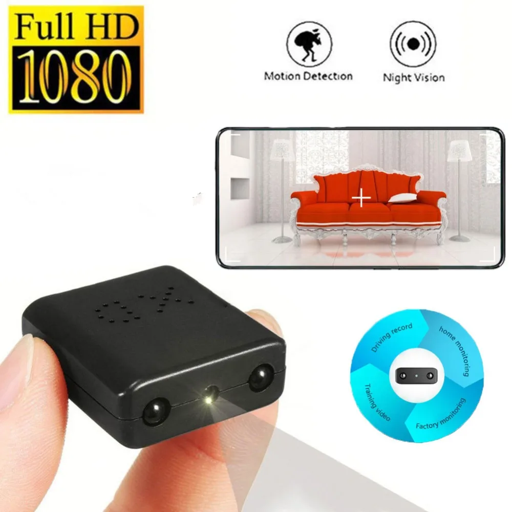 Mini caméra Full HD 1080P caméscope Vision nocturne Micro detection de movlevance vocal vidéo DV версия|Компактные