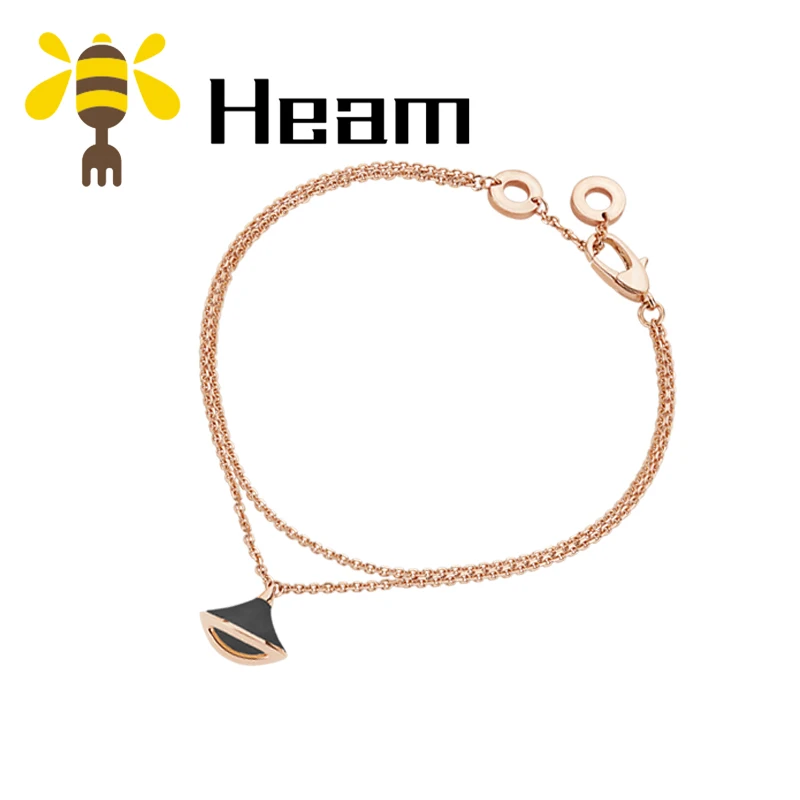 Браслет Heam, высокое качество, серебро 925 пробы, болгарийский браслет для женщин, фирменный дизайн, розовое золото, модное ювелирное изделие, подарок для пары - Metal Color: style4
