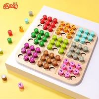 Wooden Sudoku Puzzle Board Game for Children Enlightenment Educational Math Toys Learning Education IQ Toy for Kids Over 8 Year 1