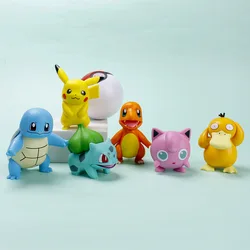 Figurine d'elfe en PVC solide, 6 pièces, Pokemon, dessin animé et jouets d'animation pour enfants 