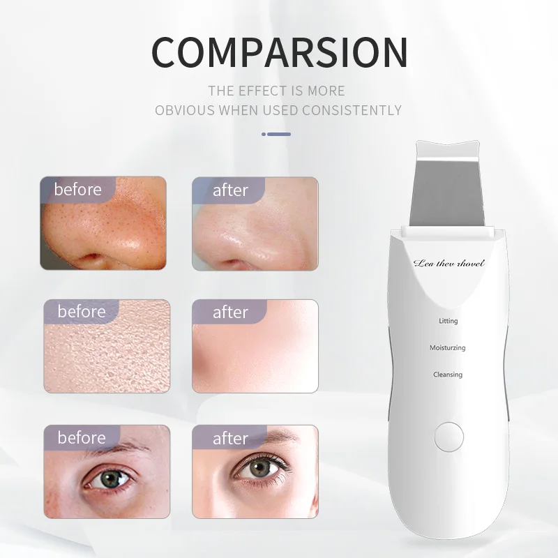 Ledann Lifting Tightening Reduce Wrinkles Facial Cleansing Ultrasonic Device Muscle Stimulation Remove Blackhead Moisturizing