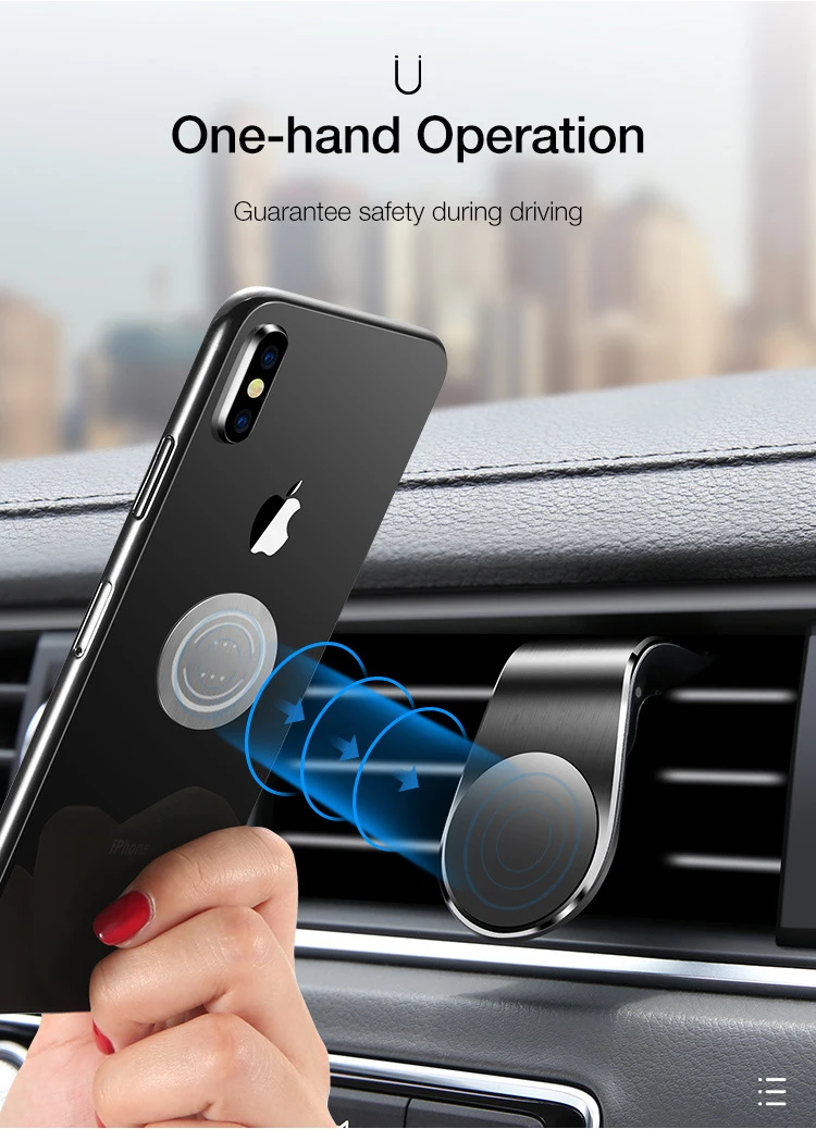 Автомобильный магнитный держатель для телефона Air Vent Mount Stand L shape For Hauwei iPhone samsung gps металлический магнит держатель для мобильного телефона кронштейн