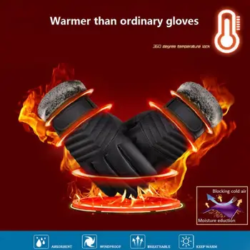 

New Designer Mens Gloves High Quality Genuine Leather Sheepskin Mittens Warm Winter Gloves Smart Phone/Ipad one pair