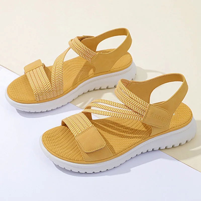 Women Sandals Beach Sandals Thick Sole Summer Shoes Casual Soft Plus Size 42