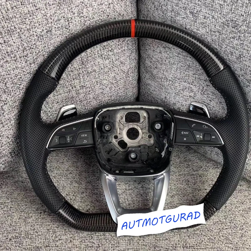 

Refit Carbon fiber Leather steering wheel Compatible For Audi Q5L
