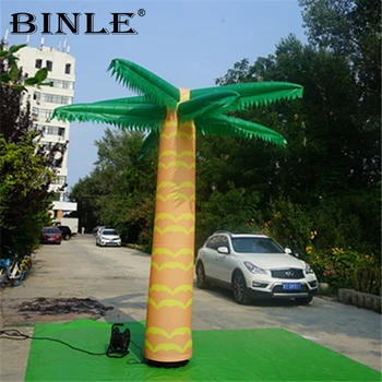Buy Large Tropical LED Lighting Inflatable Palm Tree With Base Blower Inflatable Coconut Tree For Stage Decoration