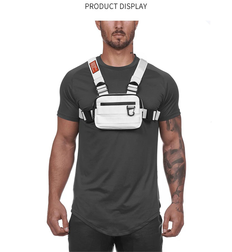 Outdoor Fashion Military Chest Bag Men Women Travel Chest Bag  Streetwear Hiking Cycling Functional Tactical Package Bullet Pack