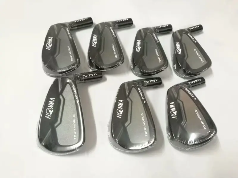 Новые мужские утюги для гольфа HONMA TW737v черные клюшки для гольфа набор 4-10 без вала