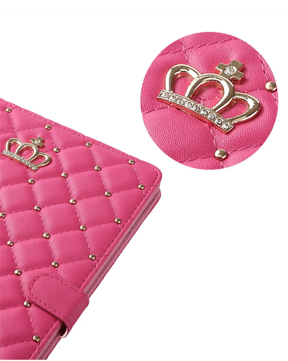 coroa design caso de couro para ipad mini tablet proteção prova de choque kickstand capa coque