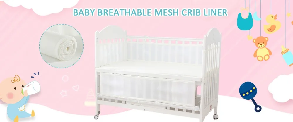 plaited baby cot bumper