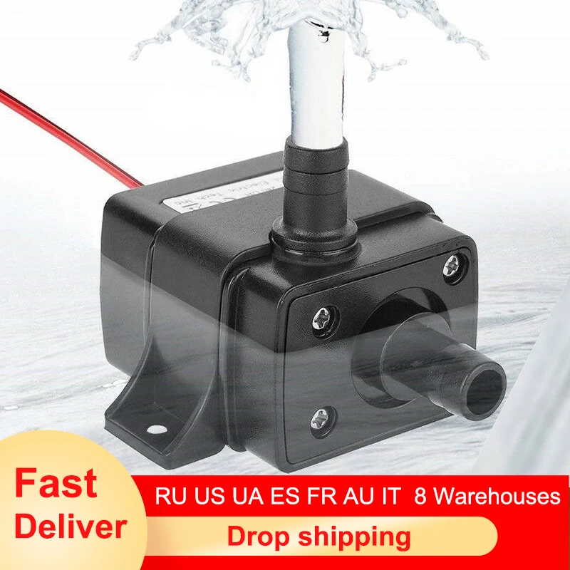

Ultra-quiet DC 12V 4.2W 240L/H Flow Rate Waterproof Brushless Pump Mini Submersible Water Pump 2020 Brand New
