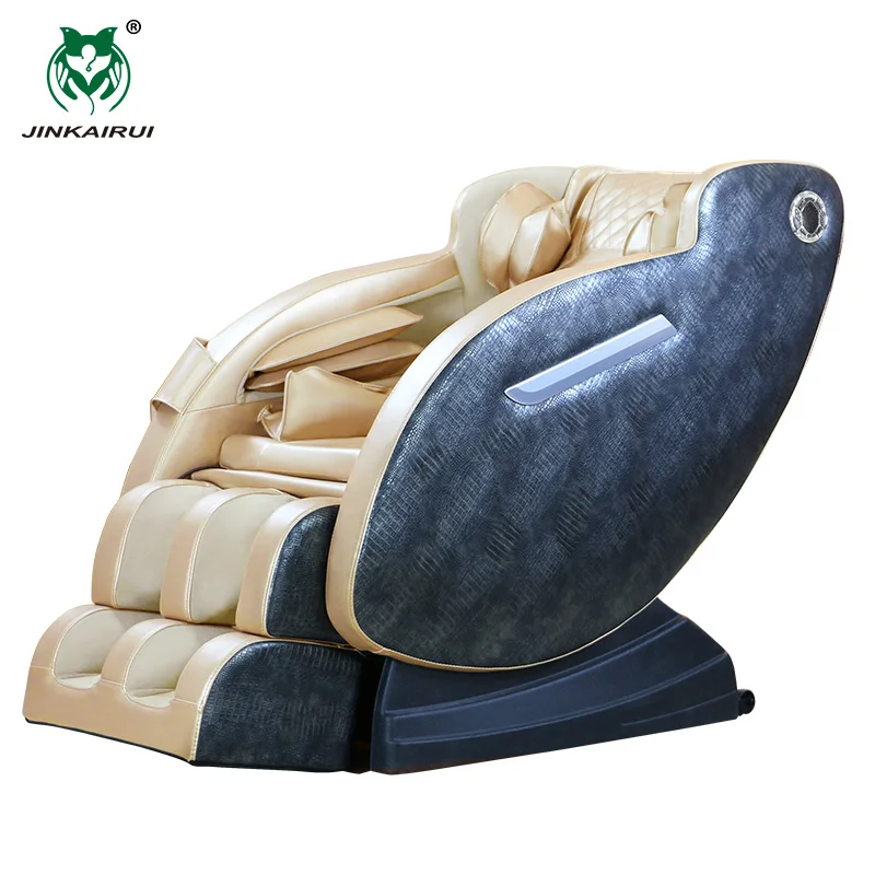 JinKaiRui космическая капсула с нулевой гравитацией, Bluetooth, роскошный мультимассажный метод, массажное кресло для всего тела, мультисценарное использование MallMarket - Цвет: Gold