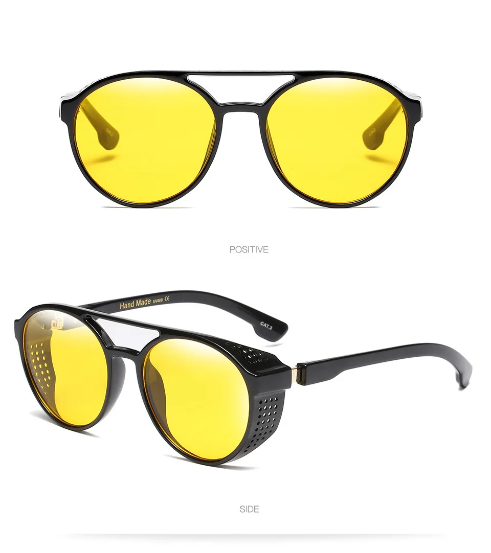 Классические ретро очки с круглой оправой, матовые качественные солнцезащитные очки, популярные очки в Европе и США