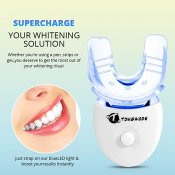 

2Dental Equipment Teeth Whitening Kit With LED Light Oral Care Thermoforming Moldable Mouth Dental Teeth Whitening Trays