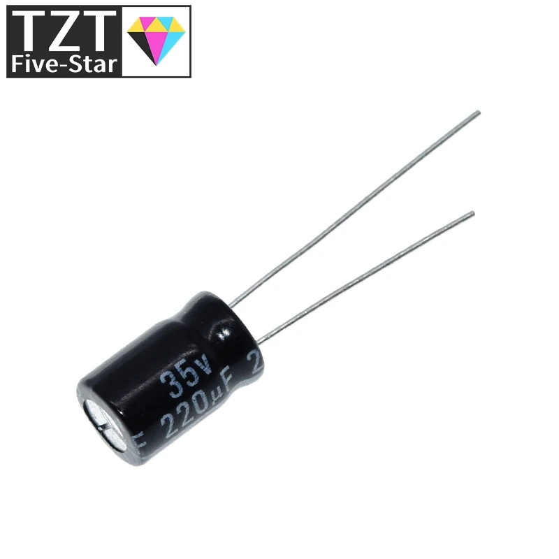 10/30PCS Hochwertiger 35V 220UF 8*12mm 220UF 35V 8*12 Elektrolytkondensator – Detail 4