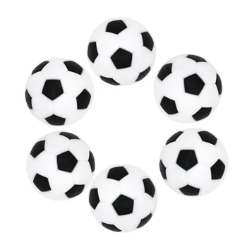 

6 Pcs/set 36mm New Black and white Environmentally friendly resin Foosball table soccer table ball football balls baby foot