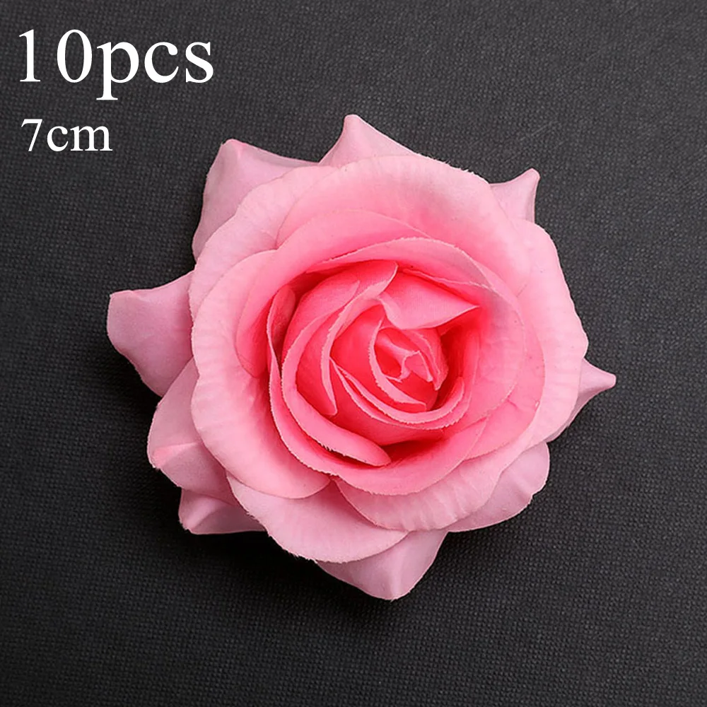 

Artificial Rose Flower Heads For Wedding Decoration DIY Gift Craft Valentines