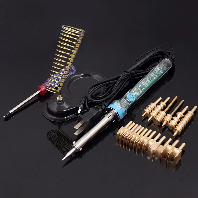 1SetsElectricBrassSolderForLeatherSolderingIronTipToBurnThe