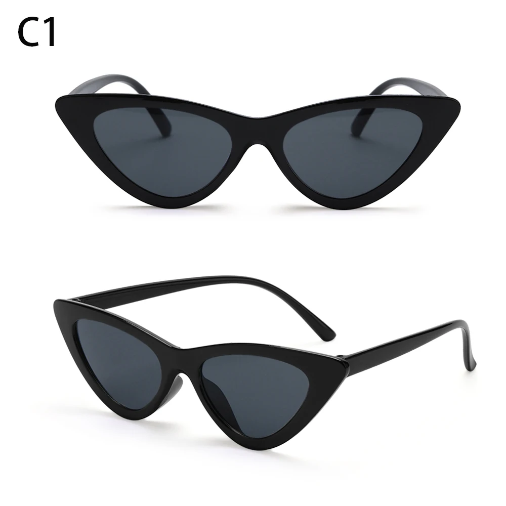 1PC Unisex Vintage Cat Eye Sunglasses Fashion Small Frame UV400 Shades Sun Glasses Party Travel Streetwear Eyewear Great Gift ladies sunglasses Sunglasses