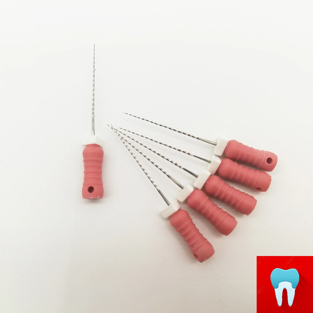 6pcs 6# 21mm Dental Protaper Files Reamers Root Canal Dentist Materials Dentistry Instruments Hand Use Stainless Steel R Files