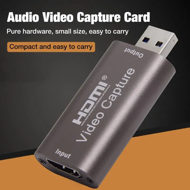 Аудио видео карта захвата HDMI к USB 1080p USB3.0 рекордер игра для игры потокового