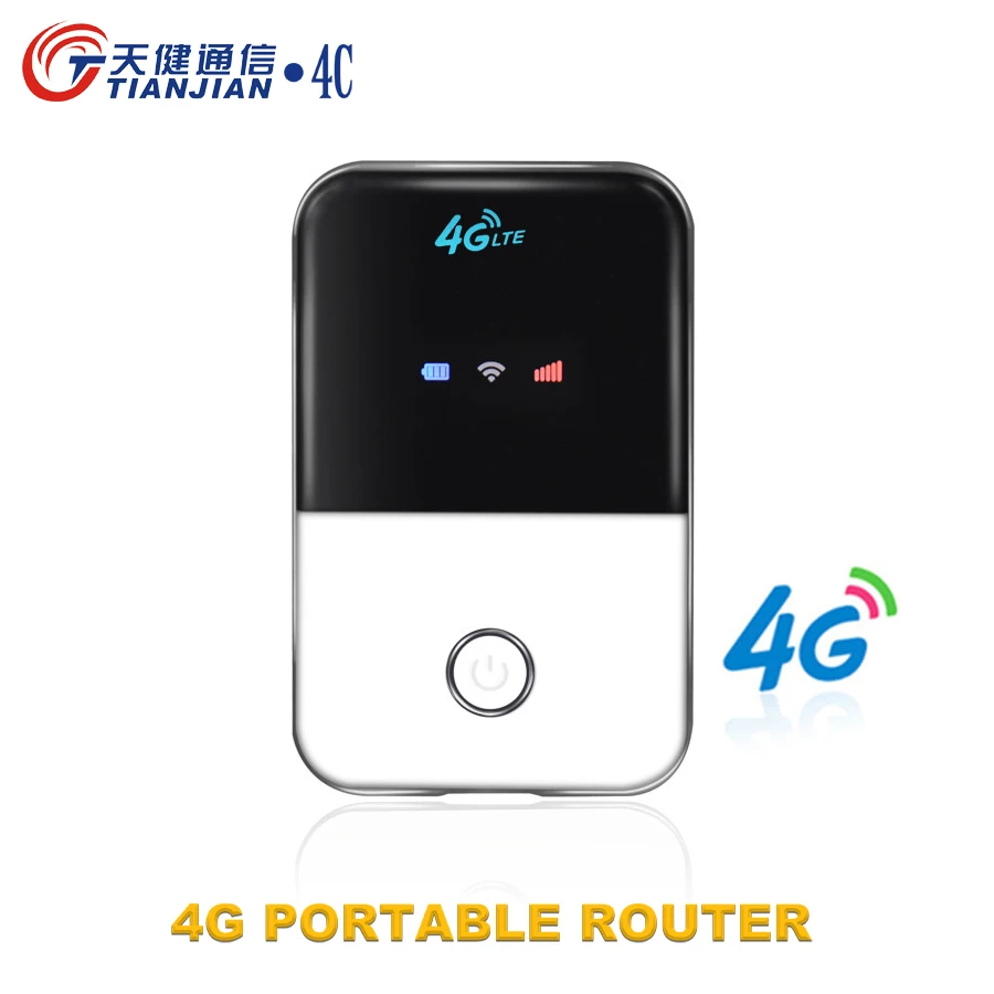 

TIANJIE Unlocked 3G 4G Wifi Router Lte Wireless Mobile Portable WIFI Hotspot 4g US with sim slot