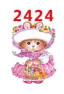 2424 30 шт мультфильм персонаж плоское украшение из смолы PR 2409 - Color: 2424