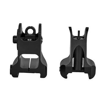 

1 pair Tactical Polymer Flip up Front Rear Sight Set Sight Folding Battle Sight Hunting M4 Accessories