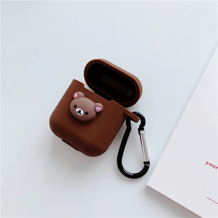 Мультяшные персонажи hello kitty Микки Минни Милые силиконовые серьги чехол для Apple Airpods Bluetooth сумка для наушников крышка