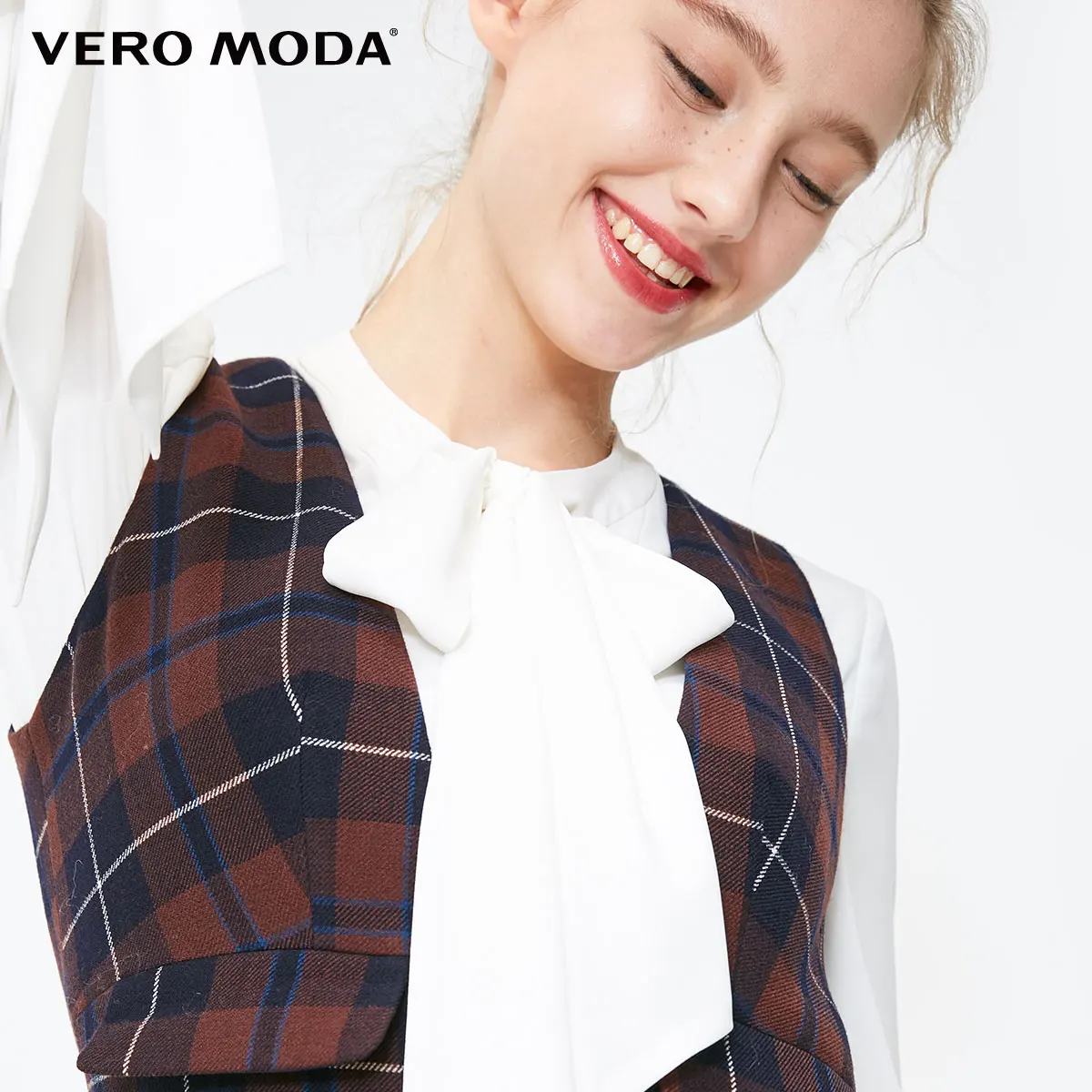 Vero Moda женские осенние клетчатые комбинезоны на пуговицах | 31849X504