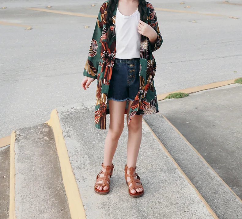 Новинка года; стильная детская одежда; летняя одежда для защиты от солнца; тонкое пальто в Корейском стиле для девочек; для больших мальчиков; для отдыха; воздухопроницаемая рубашка