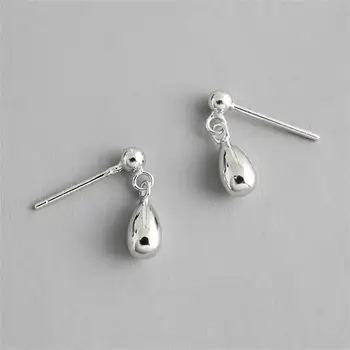 

High Quality Teardrop-shaped Drop Earrings For Women Real 925 Sterling Silver Fine Jewelry Fun Earings Fashion Jewelry 925-444