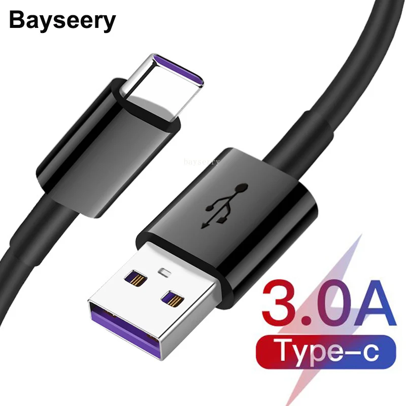 Кабель Baysrry USB Type-C для Samsung S21 S20 быстрая зарядка 3 0 кабель C Huawei P30 Xiaomi Redmi note 9 провод |