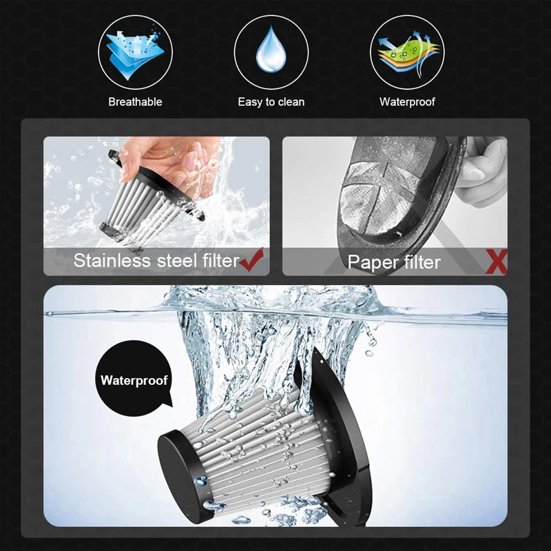 Wireless Car Vacuum Cleaner Charging Hand-Held Wet and Dry 16.4Ft Car Vacuum Cleaner Dc12V with Led Light Low Noise Vacuum Clean
