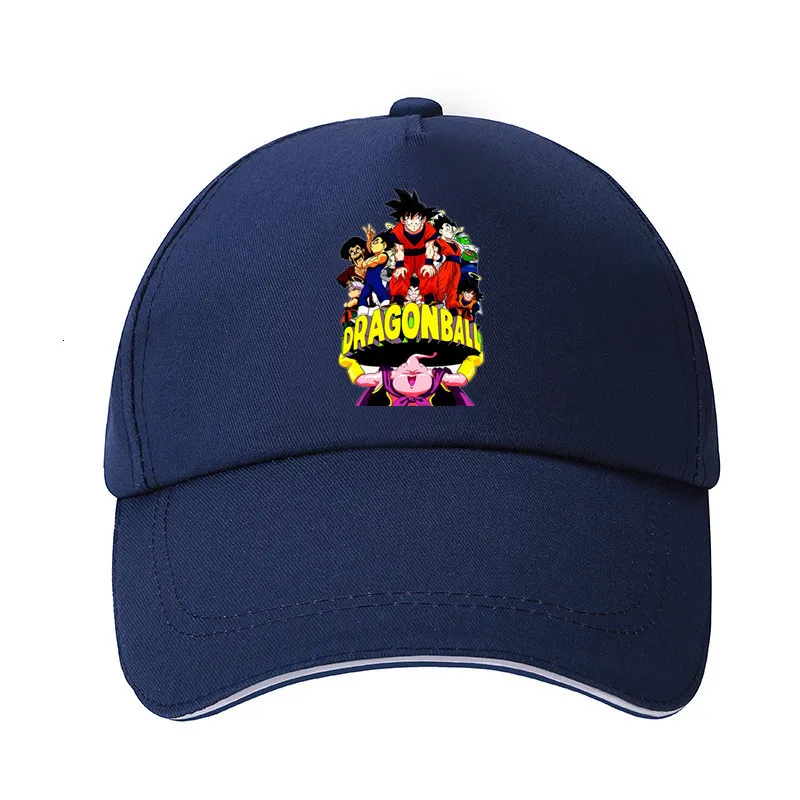 Аниме DragonBall Z Повседневная шляпа для отца хлопковая кепка регулируемая бейсболка s Snapback хип-хоп Gorras Bone с принтом солнцезащитная Кепка для 8 - Цвет: 19