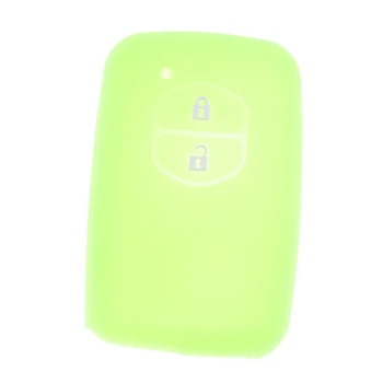 

Car Remote Key 2-Buttons Silicone Case Cover For Toyota Camry Luminous Green