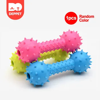 

Deppet dog toy Non-toxic rubber cat puppy chew Chewing toy random color Ball toy for dog для собак dog accessories for puppy pet