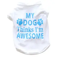 Футболка для маленьких собак, одежда для щенков, футболка, осенняя одежда roupa cachorro для аксессуаров для домашних питомцев собак, одежда